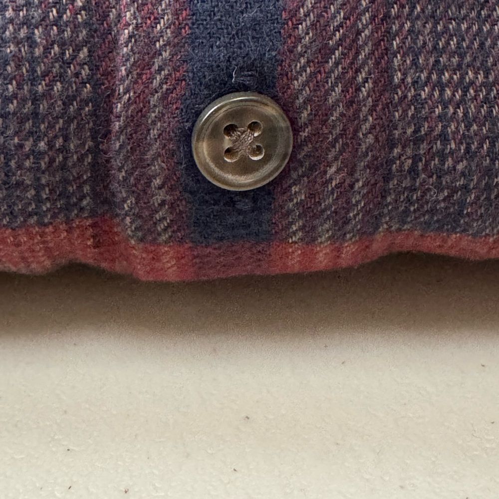MARINE LAYER Tahoe Flannel Shirt "Navy/Warm Plaid" #11 - Picture 8 of 10